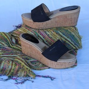 Coach Cork Wedge Sandals size 9.5